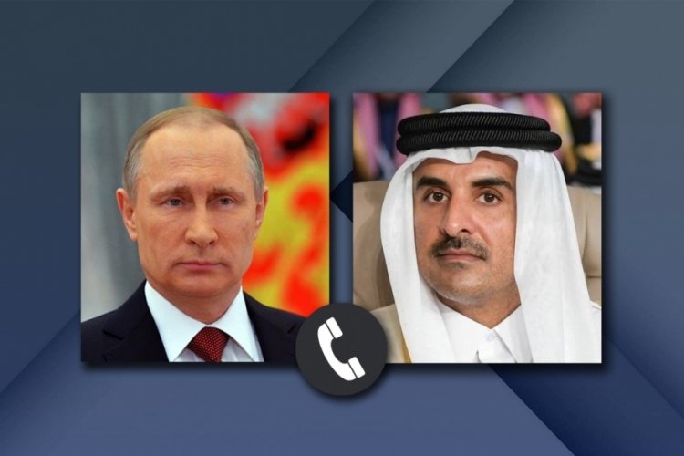 Vladimir Putin ve Katar Emiri Al Thani telefonda g&ouml;r&uuml;şt&uuml;