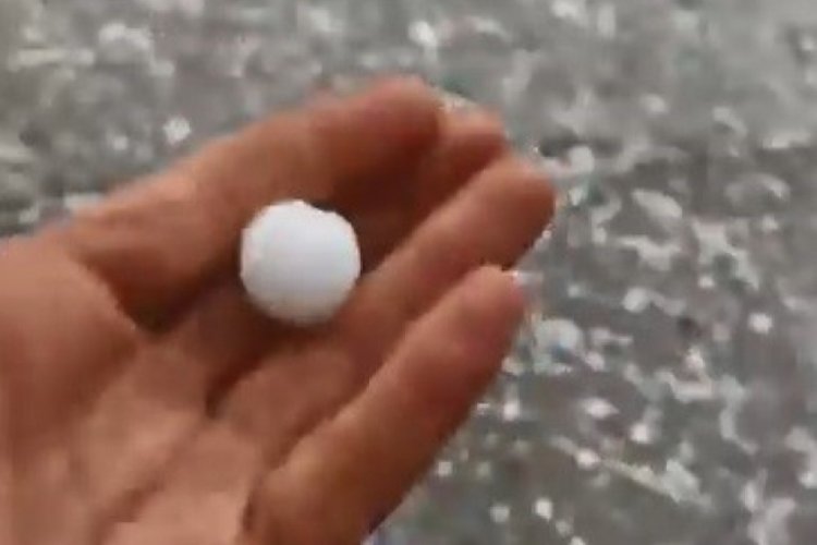 Kars'ta tarım arazilerini dolu vurdu