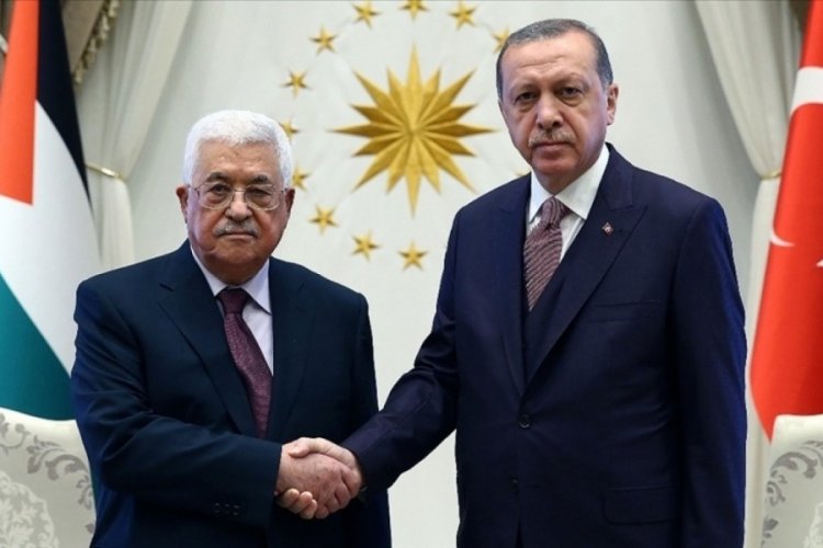 Erdoğan, Filistin Devlet Başkanı Abbas ile g&ouml;r&uuml;şt&uuml;