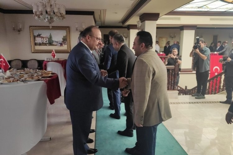 Valilik binasında bayramlaşma t&ouml;reni
