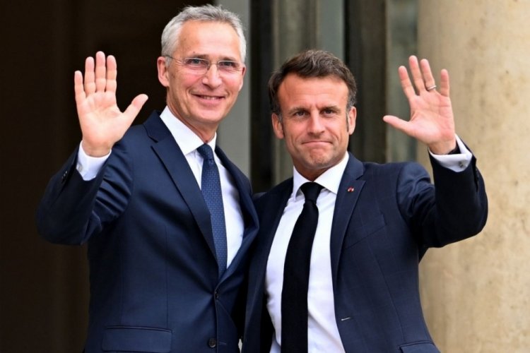 Macron ve Stoltenberg Paris'te bir araya geldi