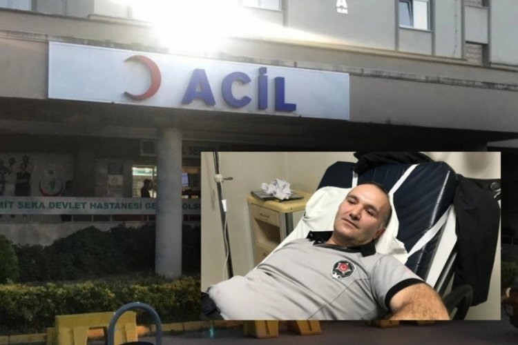 Kocaeli'de muayenede zorluk &ccedil;ıkaran adam g&uuml;venlik g&ouml;revlisini bı&ccedil;akladı