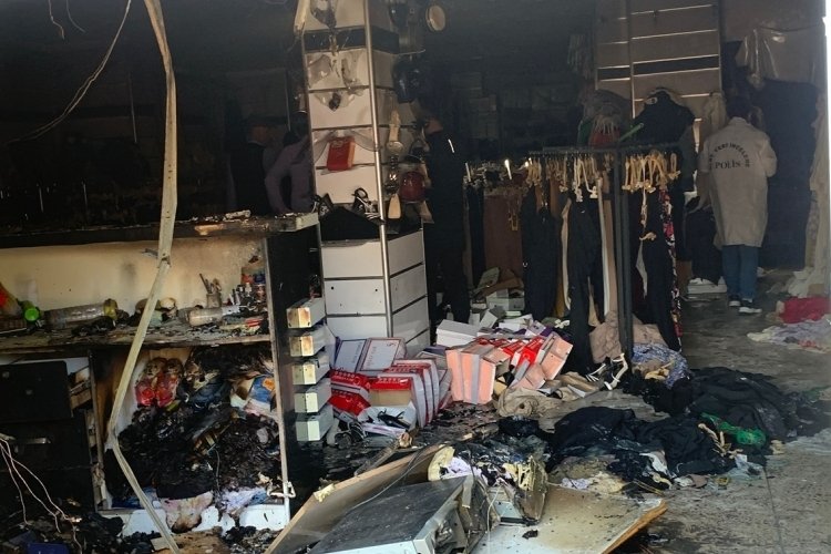 Şırnak'ta mağazada korkutan yagnın