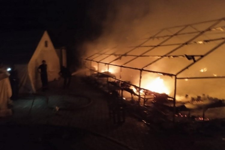 Hatay'da &ccedil;adır yangını