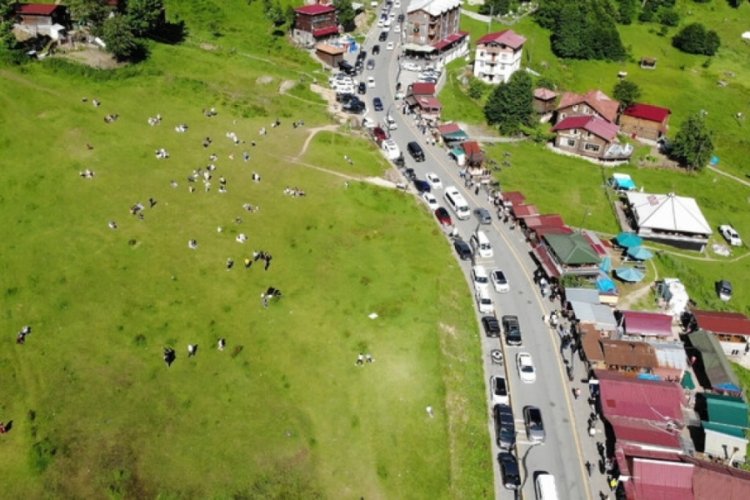 Rize'de ziyaret&ccedil;i akını! Ayder Yaylası'nı 100 bin kişi ziyaret etti