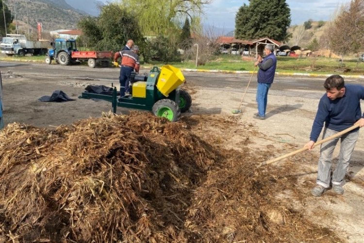 BEBKA destekleriyle 32 ton bitkisel atık 10 ton g&uuml;breye d&ouml;n&uuml;şt&uuml;