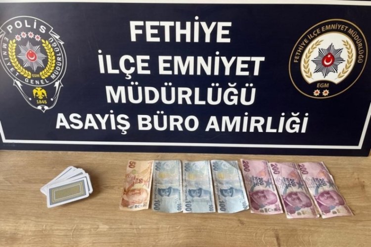 Muğla Fethiye'de kıraathanede kumar operasyonu