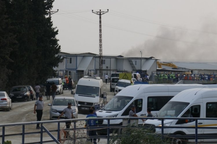 Adana'da SASA fabrikasında yangın