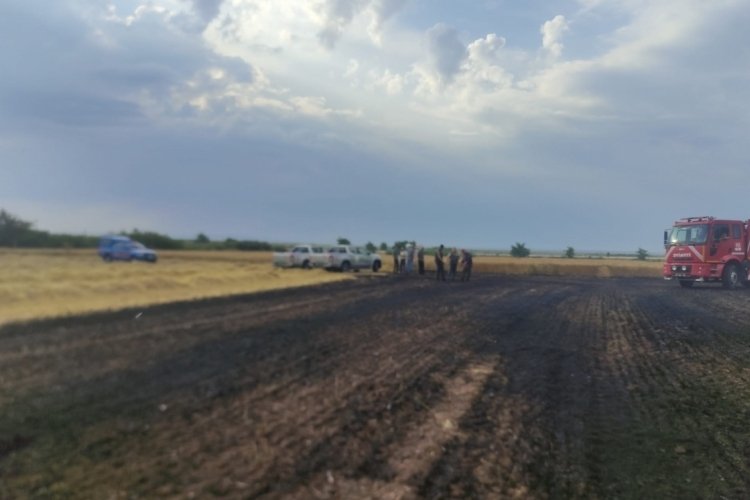 &Ccedil;anakkale Biga'da arazide &ccedil;ıkan yangında 2 d&ouml;n&uuml;m alan zarar g&ouml;rd&uuml;