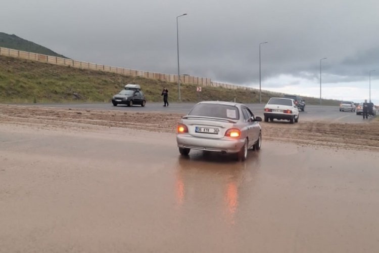 Kayseri Erciyes'te sağanak etkili oldu
