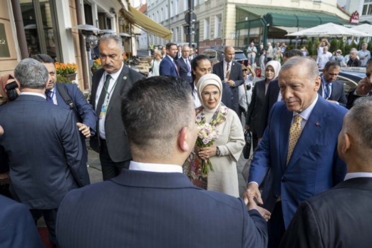 Cumhurbaşkanı Erdoğan Litvanya'nın başkenti Vilnius'ta