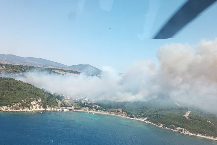 İzmir Menderes'teki orman yangını kontrol altında