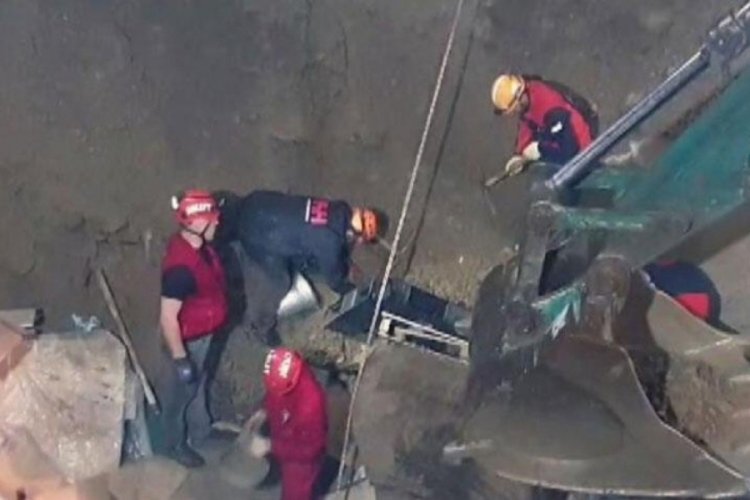 Giresun'da iş&ccedil;i g&ouml;&ccedil;&uuml;k altında kaldı! Kurtarma &ccedil;alışması 12 saattir devam ediyor