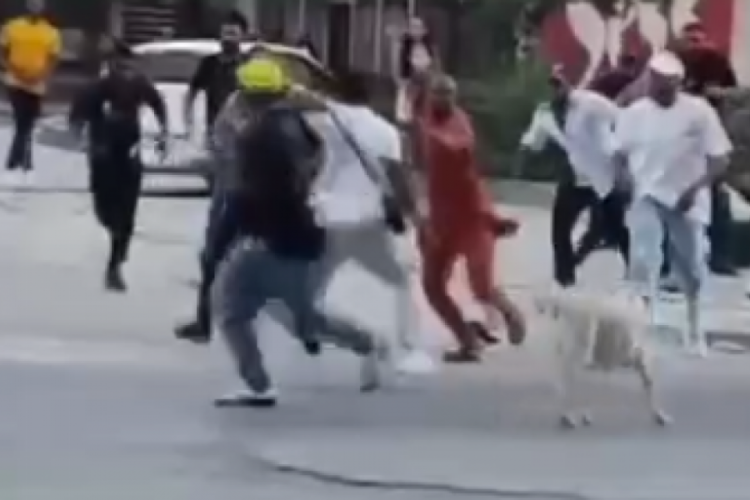 İstanbul'da eğlence mekanı &ccedil;ıkışında kavga!