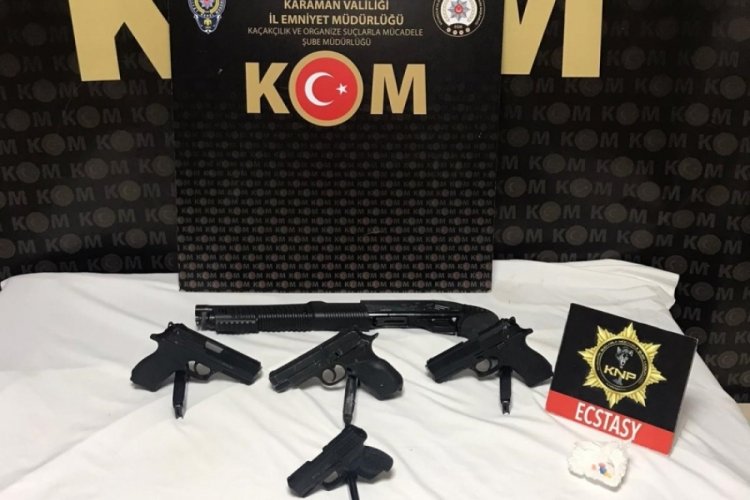 Karaman'da silah ticaretinden g&ouml;zaltına alınan 1 kişi tutuklandı