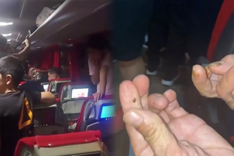 Otob&uuml;ste tahta kurusu paniği yaşandı, 13 saat ayakta yolculuk yaptılar
