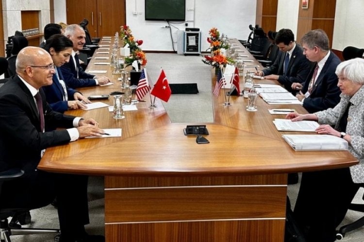 Bakan Şimşek ve MB Başkanı Erkan, Yellen'le g&ouml;r&uuml;şt&uuml;