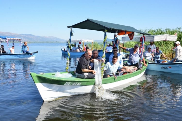 Denizli'de 765 bin sazan yavrusu su kaynaklarına bırakıldı