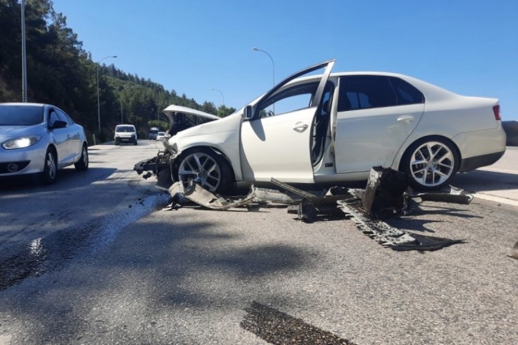 Bilecik'te eriyen asfalt kazaya neden oldu