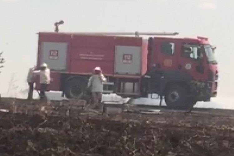 Edirne'de 100 arı kovanı yandı