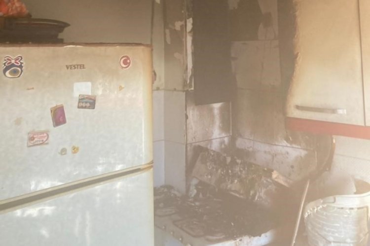 Burdur'da ev yangını
