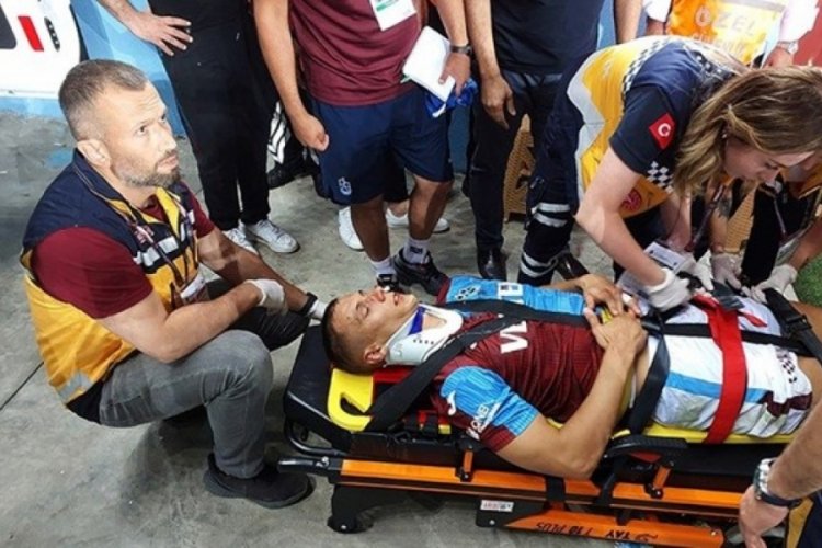 Trabzonspor'un Hırvat oyuncusu Benkovic'in burnu kırıldı