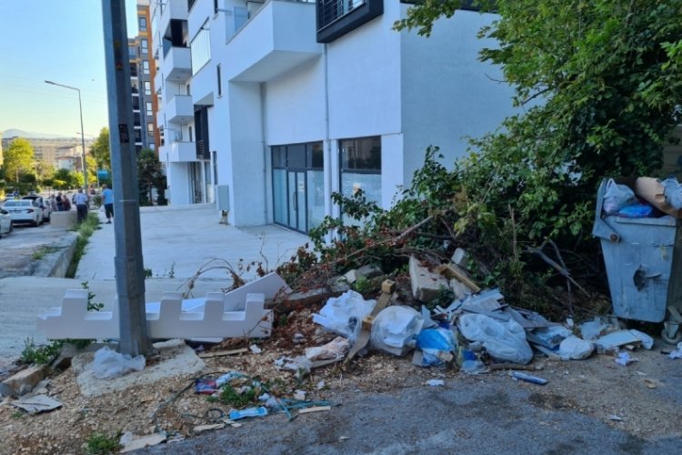 Bursa'da &ccedil;&ouml;pler konteyner hari&ccedil; her yerde!