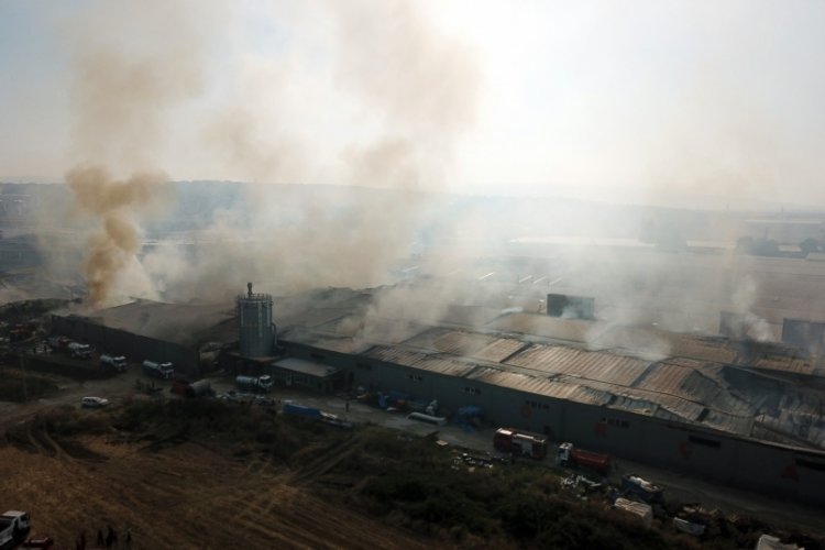Bursa'da 10 fabrikanın yandığı yangının nedeni belli oldu
