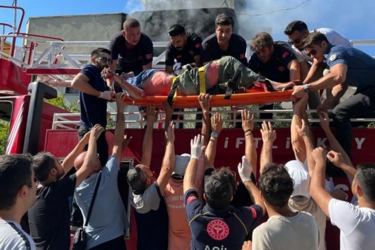 Yalova'da ev yangını: 1 yaralı