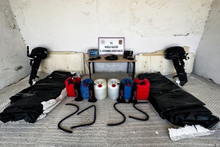 Muğla'da 12 g&ouml;&ccedil;men ka&ccedil;ak&ccedil;ısı yakalandı