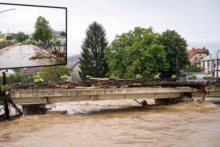 Slovenya'da sel felaketi: 3 &ouml;l&uuml;