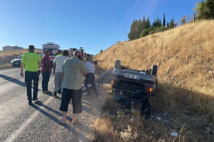 Adıyaman'da otomobilin şarampole yuvarlanması sonucu 1 kişi &ouml;ld&uuml;! 2 yaralı