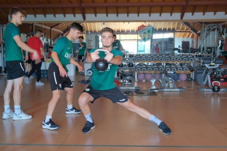 Bursaspor'da kuvvet &ccedil;alışmaları s&uuml;r&uuml;yor