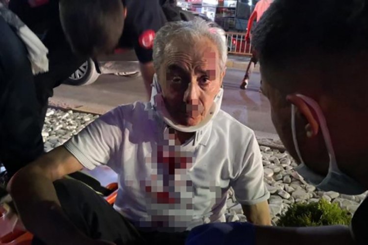 Aksaray'da yaşlı adama otomobil &ccedil;arptı