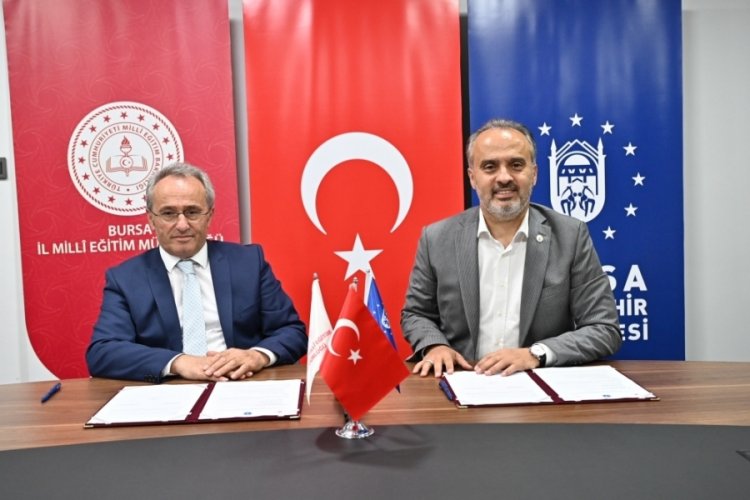 Bursa'da B&uuml;y&uuml;kşehir ile İl Milli Eğitim M&uuml;d&uuml;rl&uuml;ğ&uuml; işbirliği protokol&uuml; imzaladı