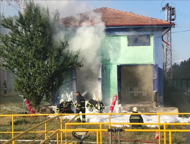 Bolu'da elektrik trafosunda yangın &ccedil;ıktı