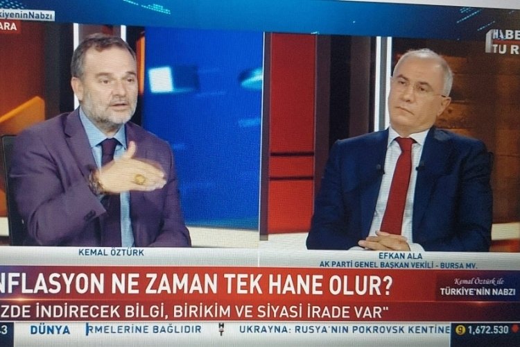 Bursa Milletvekili Efkan Ala'dan enflasyon a&ccedil;ıklaması