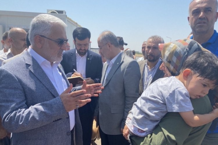 H&uuml;da Par Genel Başkanı Yapıcıoğlu depremzedelerle bir araya geldi