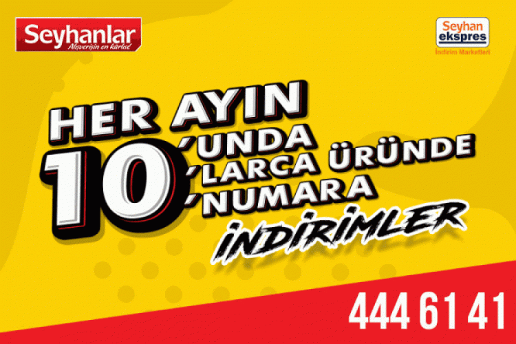 Bursalılar her ayın 10'unda 10'larca &uuml;r&uuml;nde 10 numara indirim Seyhanlar'da...
