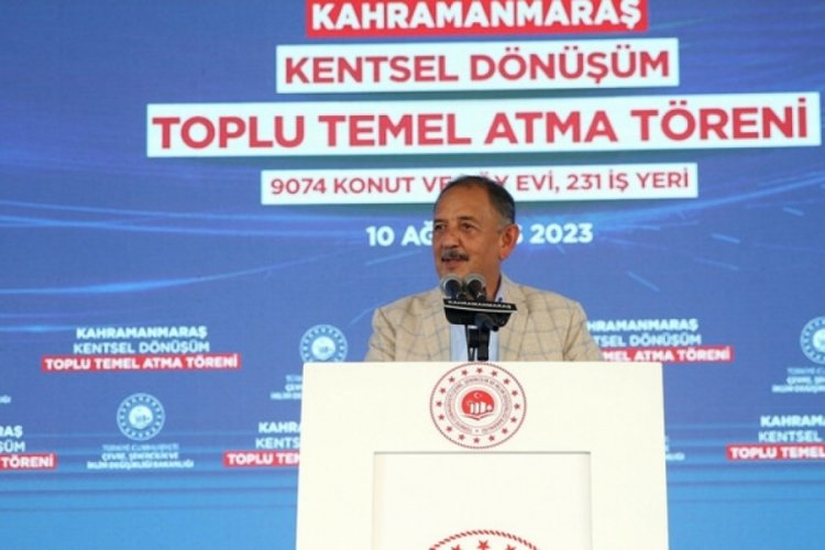Mehmet &Ouml;zhaseki: Bug&uuml;n burada 9 bin 76 konutun hep birlikte temelini atıyoruz