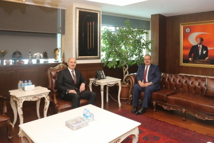 Eski Bursa Valisi Yakup Canbolat veda ziyaretlerinde