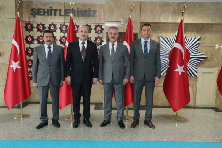 MHP'den Bursa İl Emniyet M&uuml;d&uuml;r&uuml; Sabit Akın Zaimoğlu'na ziyaret