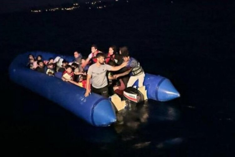İzmir'de 45 d&uuml;zensiz g&ouml;&ccedil;men yakalandı