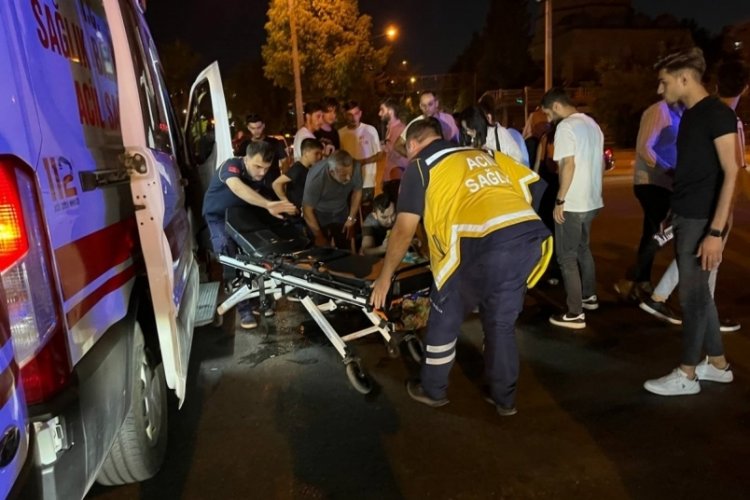 Kilis'te otomobil ve motosiklet &ccedil;arpıştı