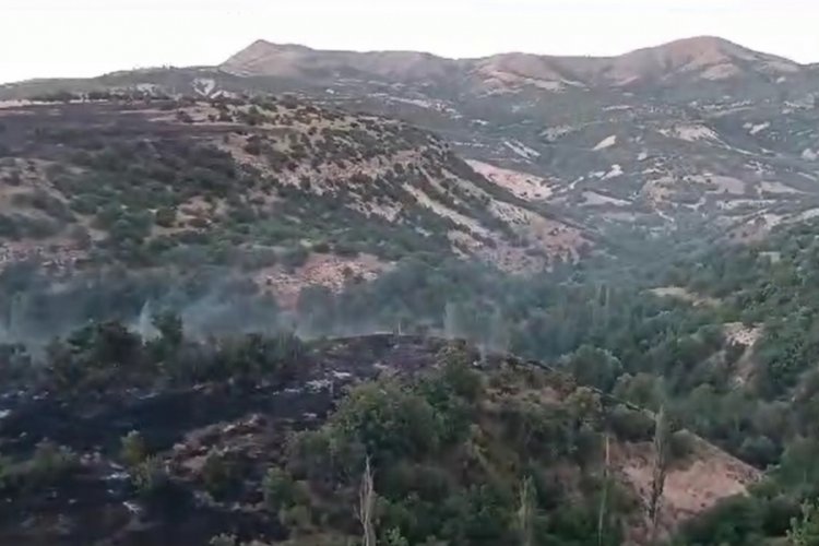 Malatya'da dağlık alandaki yangın 7 saatte kontrol altına alındı