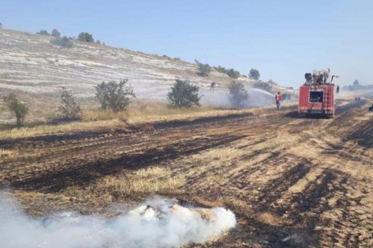 Kastamonu'da balya yapımı sırasında yangın
