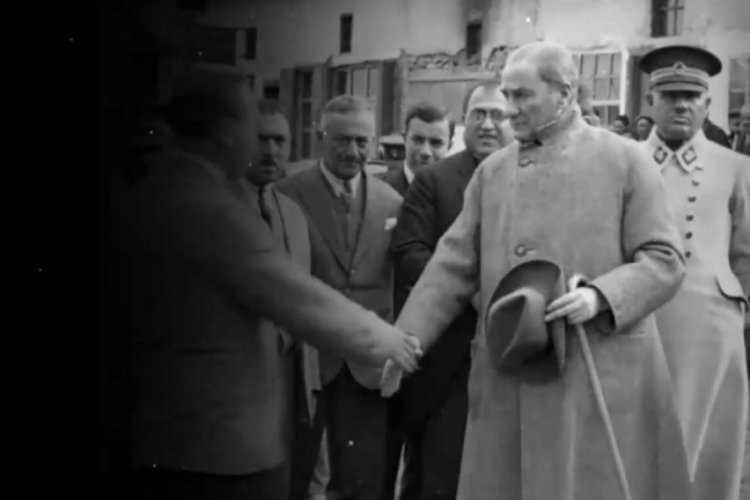 Atat&uuml;rk'&uuml;n yurt seyahatlerine ilişkin yeni g&ouml;r&uuml;nt&uuml;ler ve Bursa gezisi
