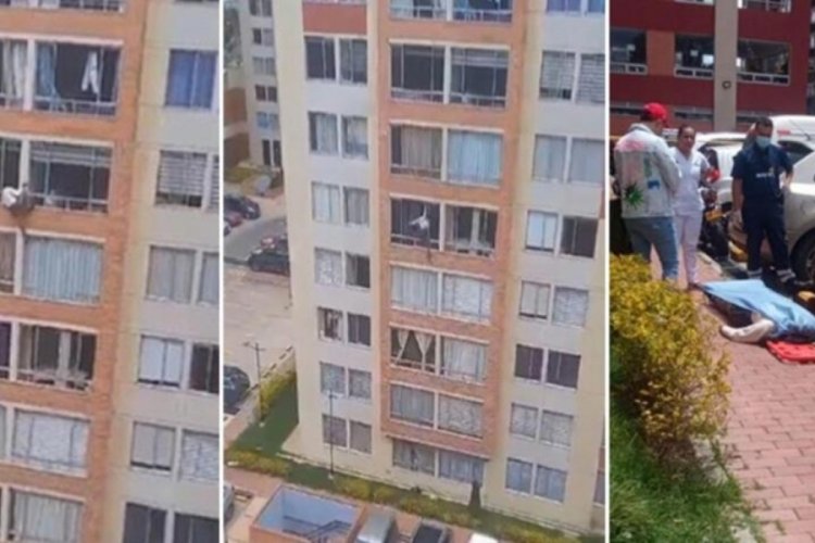 Depremde panik oldu! 7. kattan aşağı atladı
