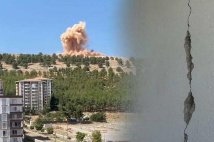 Adıyaman'da korkutan patlama! Bazı binalarda &ccedil;atlaklar oluştu