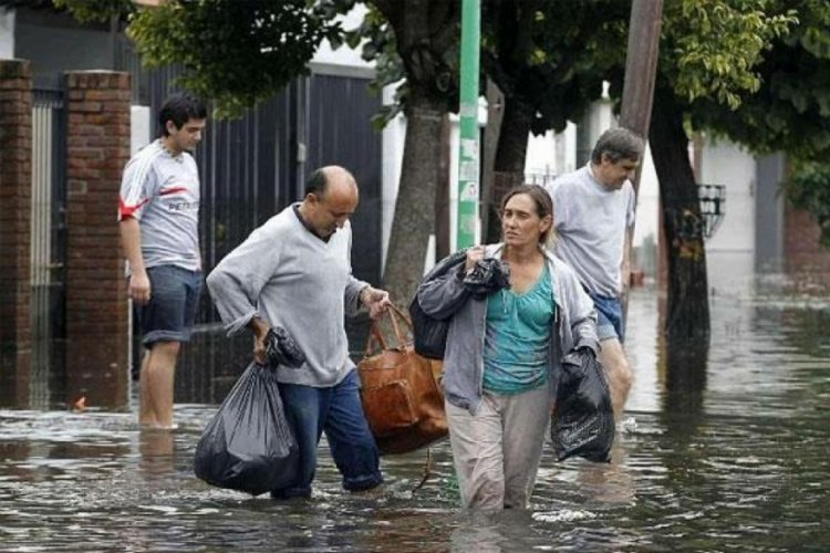 Arjantin'de sel